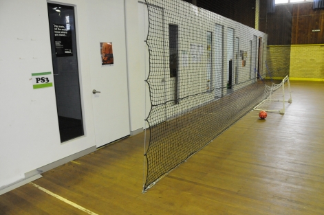 Indoor court netting example