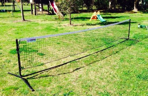 Mini Tennis Net example - great for the backyard